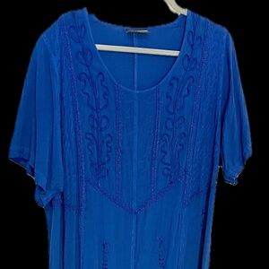 Holy Clothing Blue Maxi Dress 3X